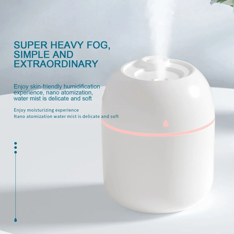 USB Plug-in Car Household Air Purification Water Drop Humidifier Large Capacity Sprayer(White) - Air Purifiers & Accessories by buy2fix | Online Shopping UK | buy2fix