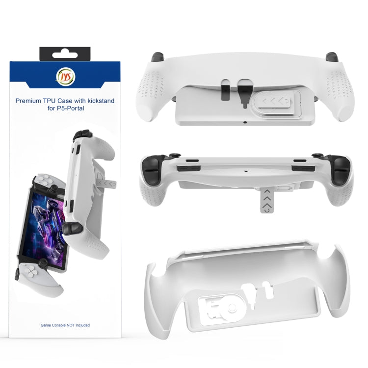 For PlayStation Portal Handle JYS TPU Protective Case With Stand(White) - Cases by JYS | Online Shopping UK | buy2fix