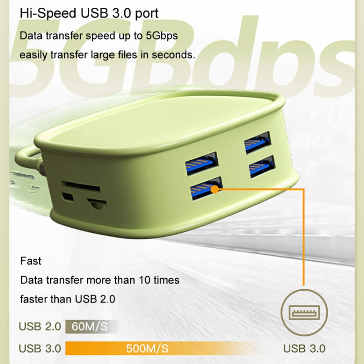 BS10H 10 In 1 Type-C Docking Station Multifunction USB Hub 100Gb Ethernet Port(Pink) - USB HUB by buy2fix | Online Shopping UK | buy2fix