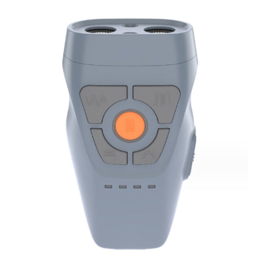 Dual Ultrasonic Repeller Pet Stop Barker With Mobile Power Supply Flashing Lighting Horn Function(Grey) - Training Aids by buy2fix | Online Shopping UK | buy2fix