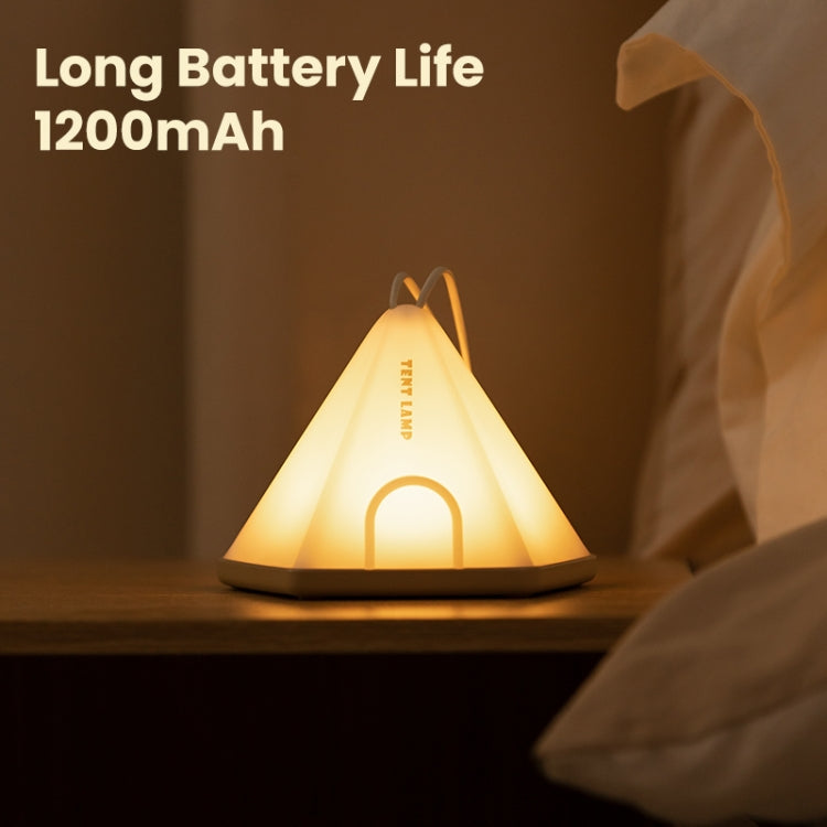 ZAY-L05 Tent-Shape USB Charging Timer Night Light Wild Camping Atmosphere Light(Khaki) - Camping Lighting by buy2fix | Online Shopping UK | buy2fix