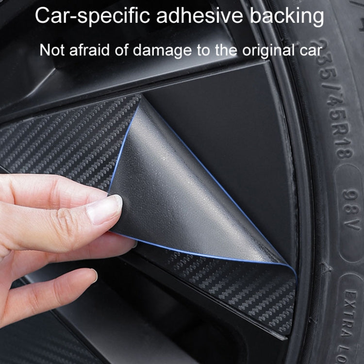 28pcs /Set For Tesla Model 3 Tire Sticker Modification Protective Film, Style: Bright Black - Decorative Sticker by buy2fix | Online Shopping UK | buy2fix