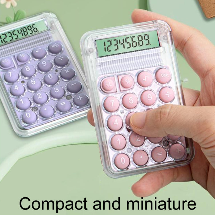 Small Silent Simple Calculator Mini Candy Dormitory Student Office Exam Tool(Pink) - Calculator by buy2fix | Online Shopping UK | buy2fix
