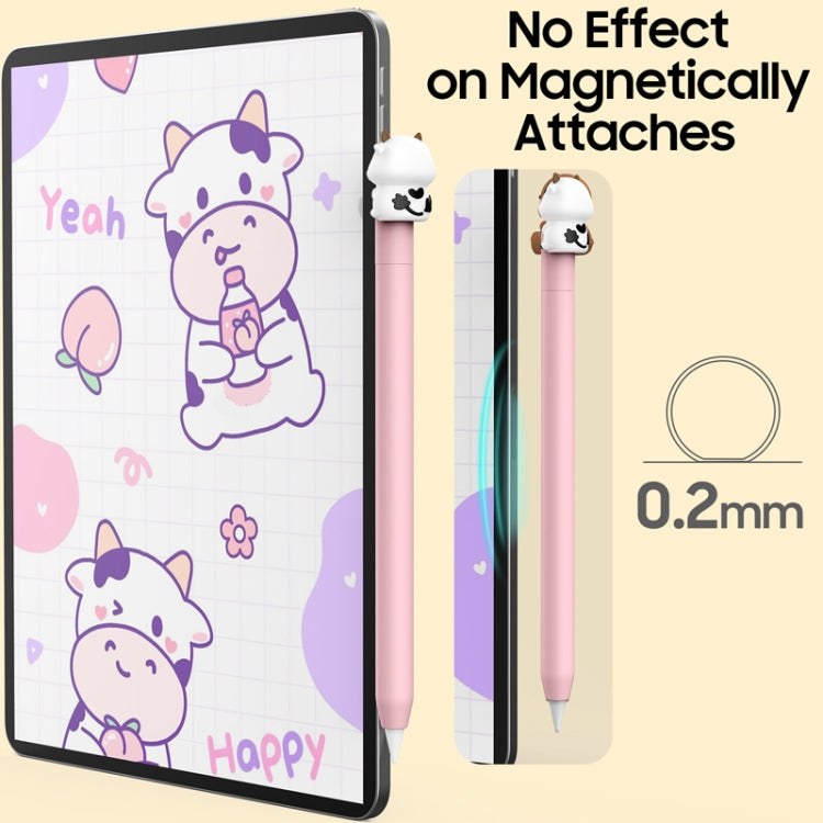 For Apple Pencil (USB-C) AhaStyle PT129-3 Stylus Cover Silicone Cartoon Protective Case, Style: Brown Bear - Pencil Accessories by AhaStyle | Online Shopping UK | buy2fix