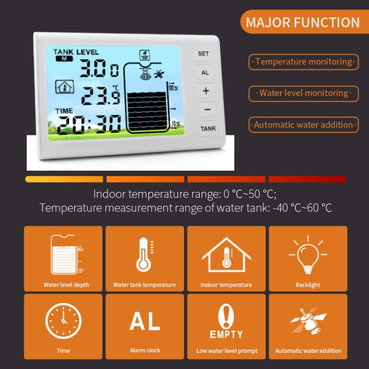 Underground Open Measurement Ultrasonic Liquid Level Meter(TS-FT001) - Water Leakage Alarm by buy2fix | Online Shopping UK | buy2fix