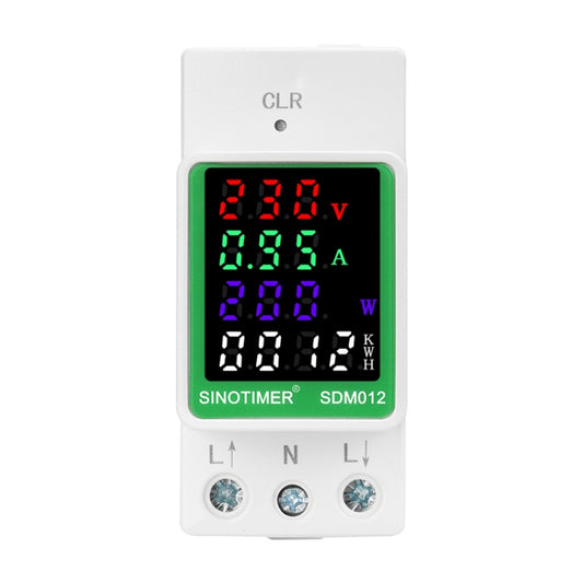 SINOTIMER DIN Rail AC Digital Display Current Voltage Power Electricity Multi-Function Tester, Model: SDM012-RS485 - Current & Voltage Tester by SINOTIMER | Online Shopping UK | buy2fix