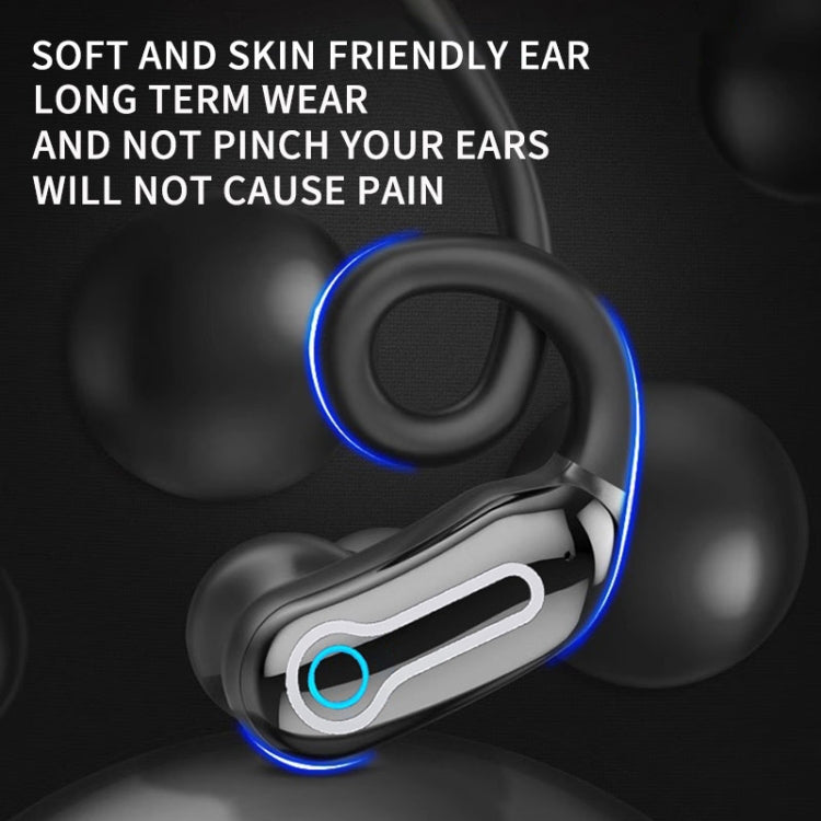 J31 OWS Hanging Ear Stereo Bluetooth Earphones With Digital Charging Compartment(Black) - Bluetooth Earphone by buy2fix | Online Shopping UK | buy2fix