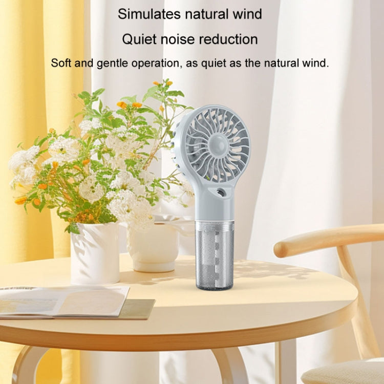 USB Rechargeable Handheld Misting Fan Portable Hydration Electrical Fan(Yellow) - Electric Fans by buy2fix | Online Shopping UK | buy2fix