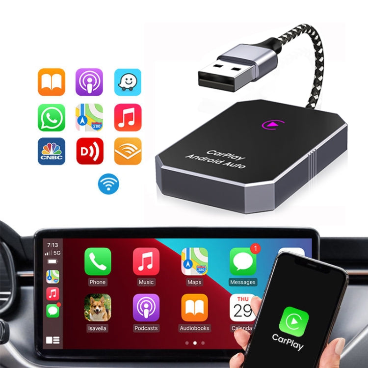 For Android Car Carplay Box Wired to Wireless Bluetooth Adapter - Bluetooth Adapters by buy2fix | Online Shopping UK | buy2fix