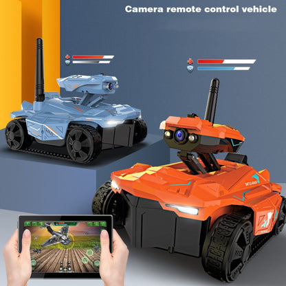 Tank Car Toys 720P HD Camera RC Car With Real-time Surveillance With Remote Controller(Blue) - RC Cars by buy2fix | Online Shopping UK | buy2fix