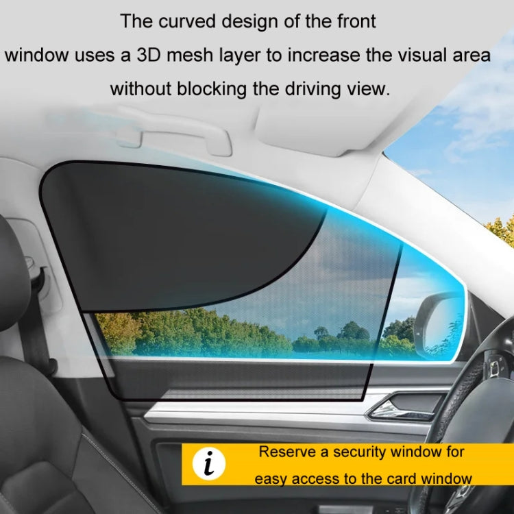 Car Magnetic Summer Sun Protection Insulating Privacy Curtain, Specification: Rear Window Square - Window Foils & Solar Protection by buy2fix | Online Shopping UK | buy2fix