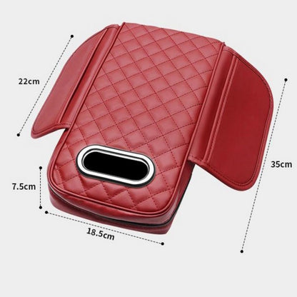 Car Armrest Box Booster Pad Widened Interior Tissue Box, Color: Mocha Brown - Stowing Tidying by buy2fix | Online Shopping UK | buy2fix