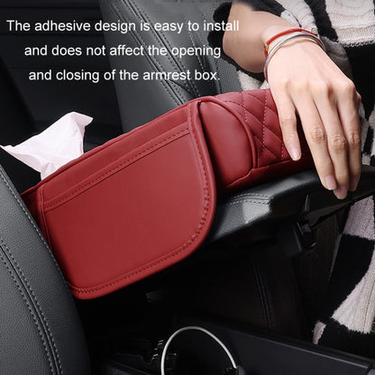 Car Armrest Box Booster Pad Widened Interior Tissue Box, Color: Beige - Stowing Tidying by buy2fix | Online Shopping UK | buy2fix