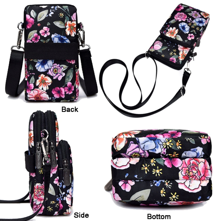 Printed Crossbody Mobile Phone Bag Mini Wallet With Arm Band, Style: Scenery - Single-shoulder Bags by buy2fix | Online Shopping UK | buy2fix