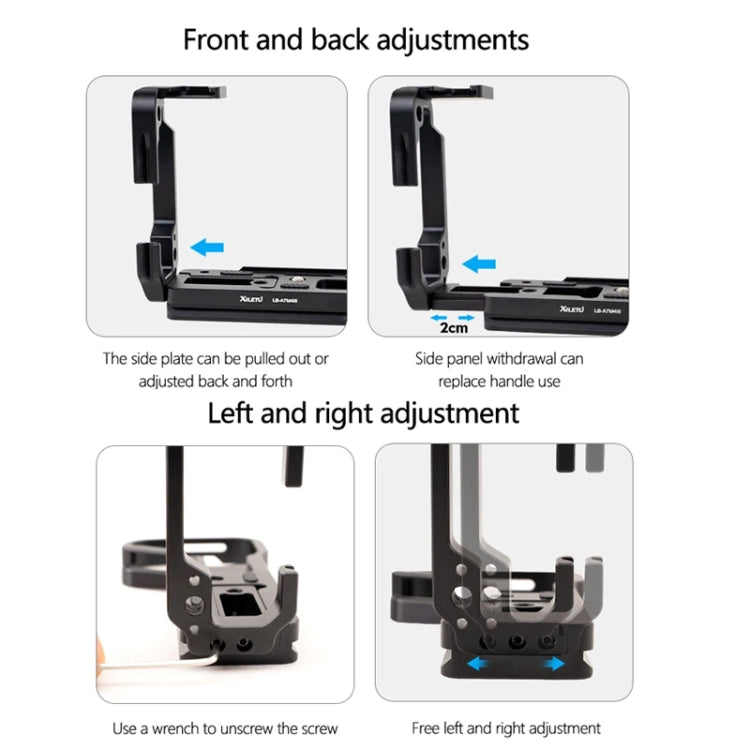 For Sony A7R4 / A7M4 Camera XILETU L-Type Quick Release Plate Shooting Expansion Bracket Cage - Quick Release Plate by XILETU | Online Shopping UK | buy2fix
