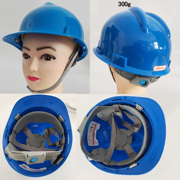 LINDUN 300g HDPE Safety Helmet Site Mining Construction Helmet Protective Hat(Color Random) - Workplace Safety Supplies by LINDUN | Online Shopping UK | buy2fix