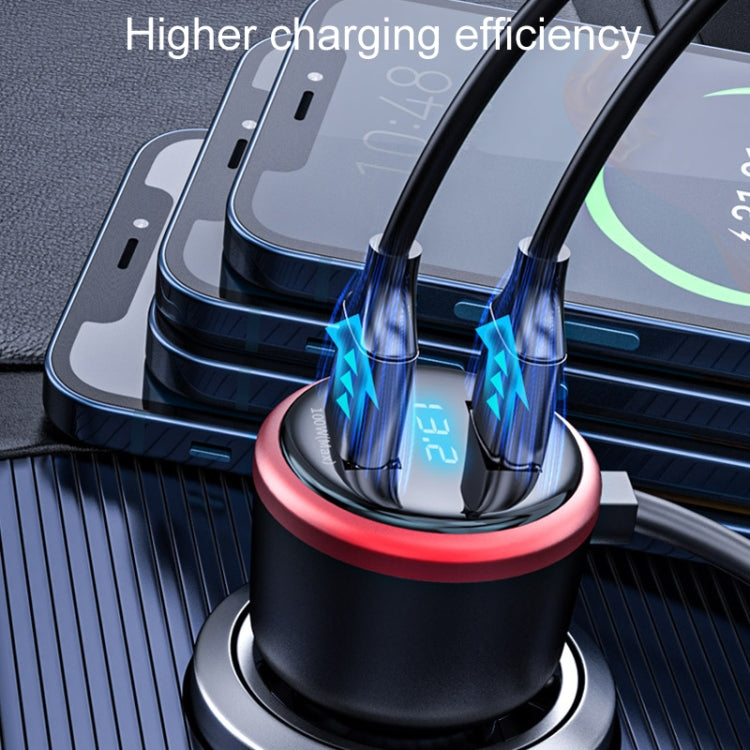 Vehicle Mini Fast Charging Charger Car One To Three Cigarette Lighter, Model: Upgrade Version - Car Charger by buy2fix | Online Shopping UK | buy2fix