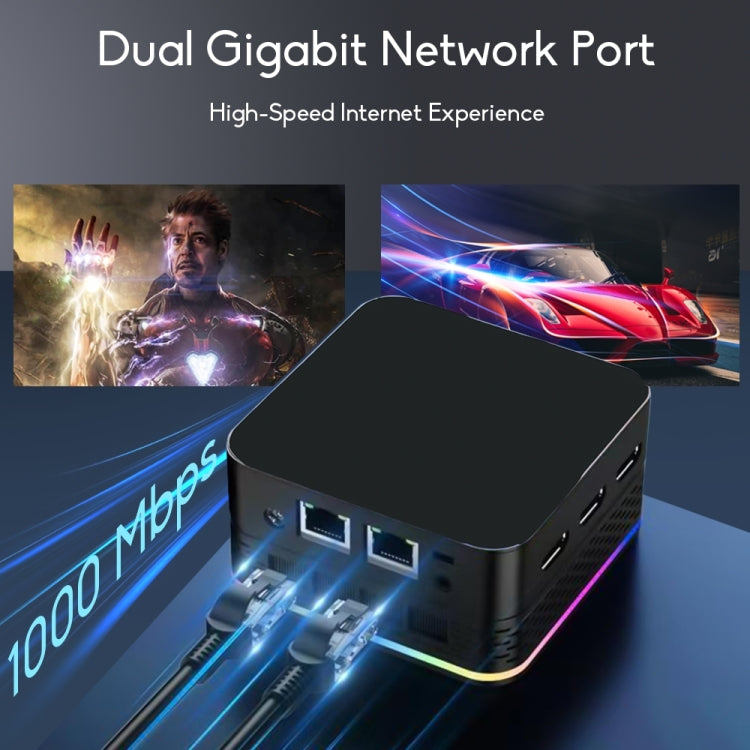 T9 Plus N100 DDR5 8G+0G US Plug 12th Alder Lake Dual Gigabit LAN+3 HDMI 4K HD Pocket Mini PC - Windows Mini PCs by buy2fix | Online Shopping UK | buy2fix