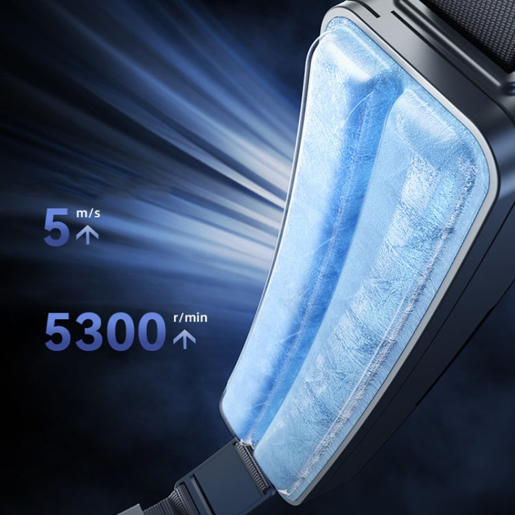 Ice Belt Outdoor Sports Cooling Fan Portable Mini Waist Fan(Dark Sky) - Electric Fans by buy2fix | Online Shopping UK | buy2fix