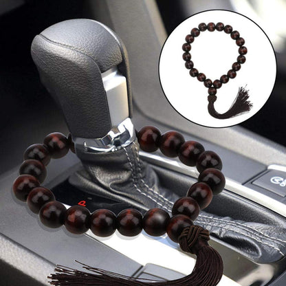 Car Gear Prayer For Blessing And Safety Buddha Beads Car Decorative Ornaments(Black) - Ornaments by buy2fix | Online Shopping UK | buy2fix