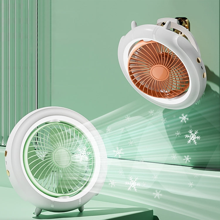 Night Light Desktop Folding Fan Outdoor Camping Hanging Mini Fan, Color: Green Basic - Electric Fans by buy2fix | Online Shopping UK | buy2fix