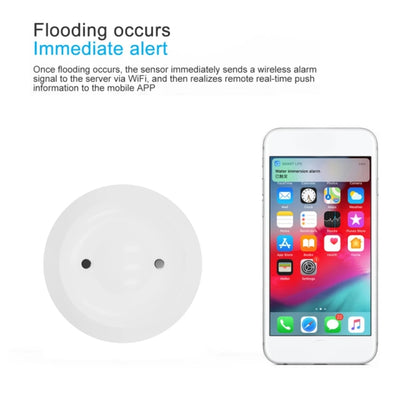 Zigbee WiFi Water Leak Detector Water Sensor Alarm Support Tuya APP / Google Assistant / Aleax / Yandex Alice - Water Leakage Alarm by buy2fix | Online Shopping UK | buy2fix