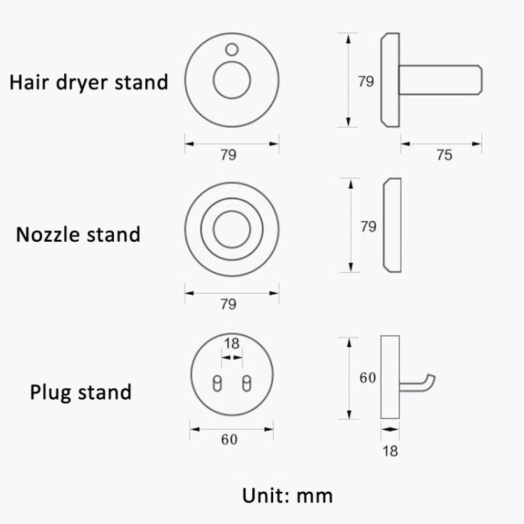 For Dyson Nozzle  Walnut Wall-mounted Storage Rack Wooden Shelf - For Dyson Accessories by buy2fix | Online Shopping UK | buy2fix