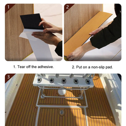 240x60x0.6cm Yacht RV Modification Imitation Teak Floor EVA Anti-slip Mat - Floor Mats by buy2fix | Online Shopping UK | buy2fix