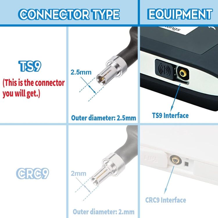 40cm SMA Female To TS9 Male Flat Over Window Cable RF Coaxial Cable - Connectors by buy2fix | Online Shopping UK | buy2fix