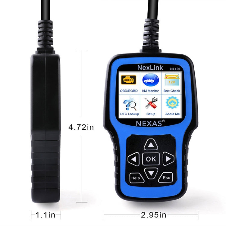 Nexas NL101 Universal OBD2 Scanner Diagnostic Tool & Battery Tester With OBDII - Electronic Test by Nexas | Online Shopping UK | buy2fix