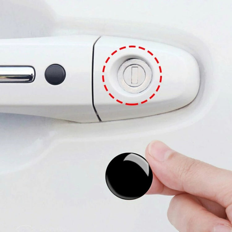 10pcs Car Modification Protection Keyhole Anti-Blocking Sticker(White) - Decorative Sticker by buy2fix | Online Shopping UK | buy2fix