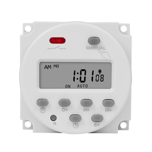 SINOTIMER CN101S-110V 1 Second Interval Digital LCD Timer Switch 7 Days Weekly Programmable Time Relay - Switch by SINOTIMER | Online Shopping UK | buy2fix