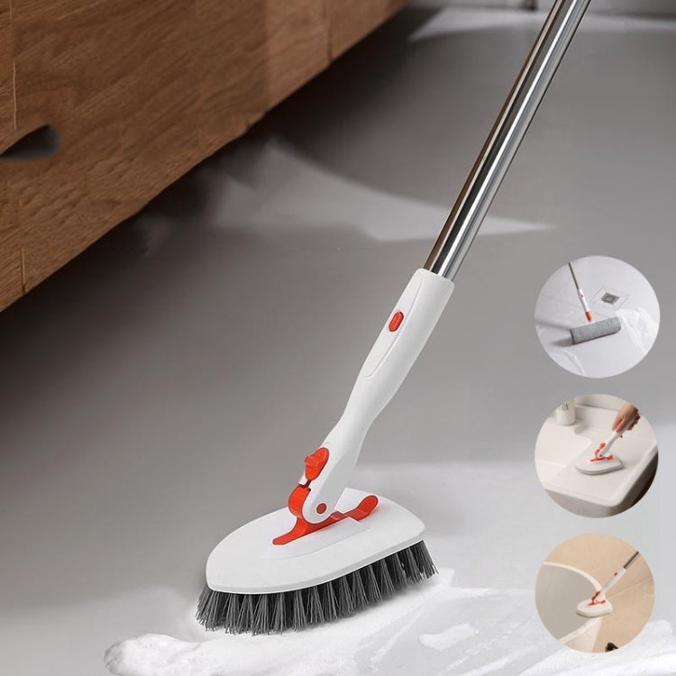 Shower Cleaning Brush With 52 Inch Adjustable Handle Tub Tile Scrubber Brush, Spec: Set 2 - Sponges, Cloths & Brushes by buy2fix | Online Shopping UK | buy2fix