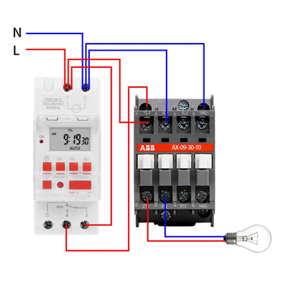 SINOTIMER TM919B-3 24V 30A Programmable Digital Timer Switch Automatic Cycle Timing Controller - Switch by SINOTIMER | Online Shopping UK | buy2fix