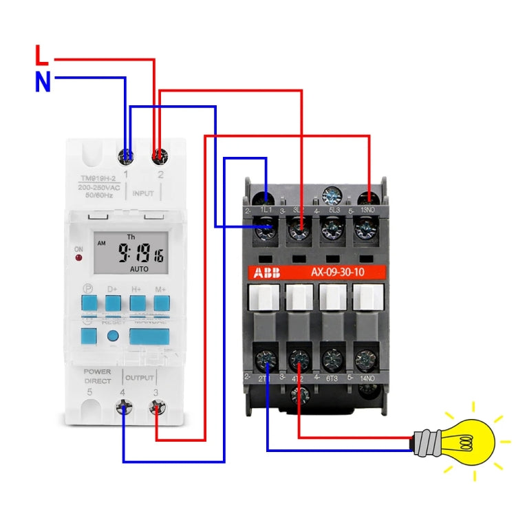 SINOTIMER TM919H-4 12V 16A DIN Rail 4 Pins Voltage Output Digital Switch Timer Automatic Cycle Timing Controller - Switch by SINOTIMER | Online Shopping UK | buy2fix