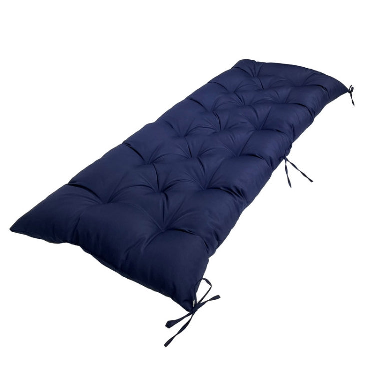 150x50x8cm Outdoor Bench Waterproof Sunscreen Thickened Soft Cushion(Navy Blue) - Cushions & Pillows by buy2fix | Online Shopping UK | buy2fix