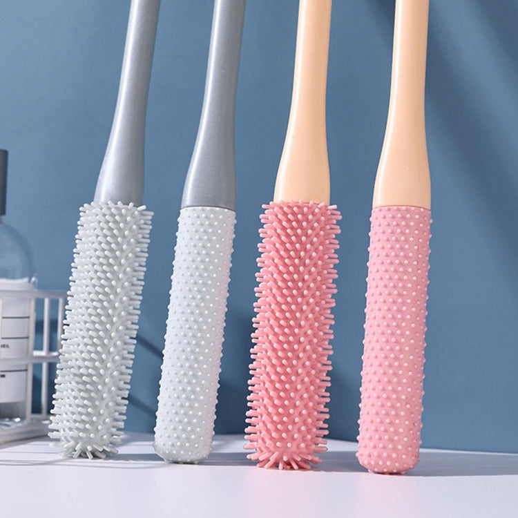 Foot Washing Brush Dry and Wet Toe Cleaning and Anti-Itch Brush, Style: Long Bristle(Lake Blue Gray) - Bath Brushes & Sponges by buy2fix | Online Shopping UK | buy2fix