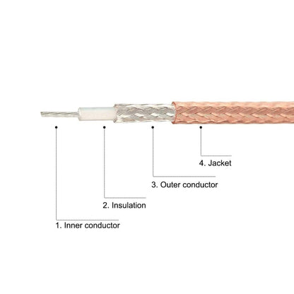 20cm RF Coaxial Cable BNC Male To SMB Female RG316 Adapter Extension Cable - Connectors by buy2fix | Online Shopping UK | buy2fix