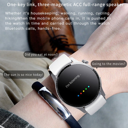 F207 Smart Watch 1.35-Inch Narrow Edge Screen Supports Bluetooth Calls / 24H Health Monitoring / 150+ Sports Modes, Color: Black Milan - Smart Watches by buy2fix | Online Shopping UK | buy2fix