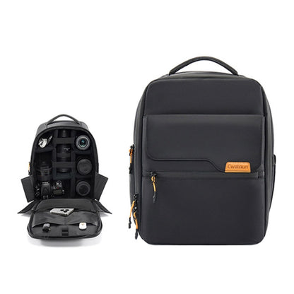 Cwatcun D93 Casual Camera Bag Waterproof Photography Bag(3.0 Small Black) - Backpack by Cwatcun | Online Shopping UK | buy2fix