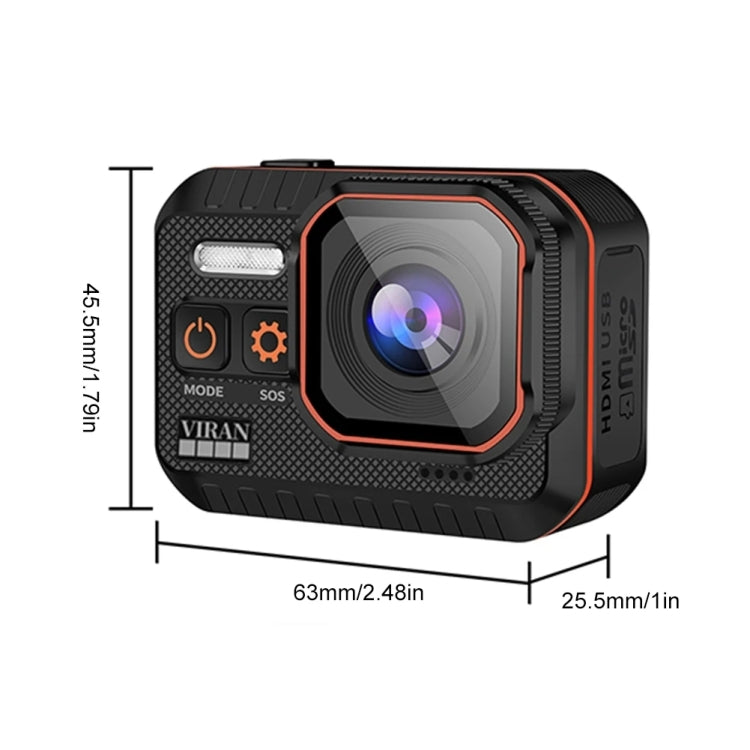 SC002 4K/60FPS IP68 Waterproof WiFi HD Mini Outdoor Sports Diving Camera, Color: Black+32G - Other Camera by buy2fix | Online Shopping UK | buy2fix