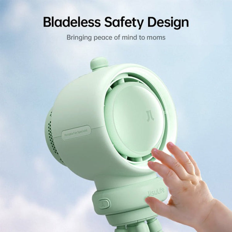 JisuLife Stroller Fan Life2S High Speed Energy Saving Stroller Mini Fan Octopus Bladeless Swingable Head Air Purifying Fan(Mint Green) - Electric Fans by JisuLife | Online Shopping UK | buy2fix