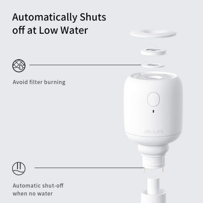 JisuLife JB07 Wireless High Mist Portable Humidifier, No Water Tank, Color: White 2200mAh - Air Purifiers & Accessories by JisuLife | Online Shopping UK | buy2fix