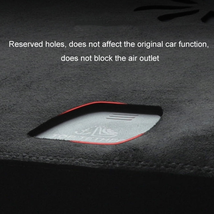 For 2024 Tesla Model Y Dashboard Car Suede Light-Proof Pad - Sound & Heat Insulation Cotton by buy2fix | Online Shopping UK | buy2fix