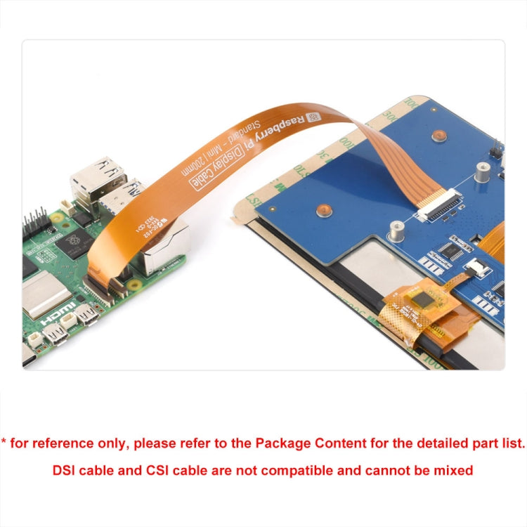 Waveshare 25947 For Raspberry Pi 5th DSI Display 22Pin To 15Pin Soft Cable FPC Cable, Spec: 500mm - Raspberry Pi Accessories by Waveshare | Online Shopping UK | buy2fix