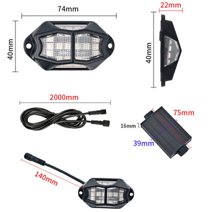 8 in 1 Car Chassis Light RGB Colorful Atmosphere Light - Atmosphere lights by buy2fix | Online Shopping UK | buy2fix