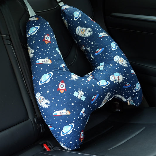 55x66cm Children Car Seat Belt Prevent Neck Strangulation Sleeping Pillow(Astronaut) - Seat Accessories by buy2fix | Online Shopping UK | buy2fix