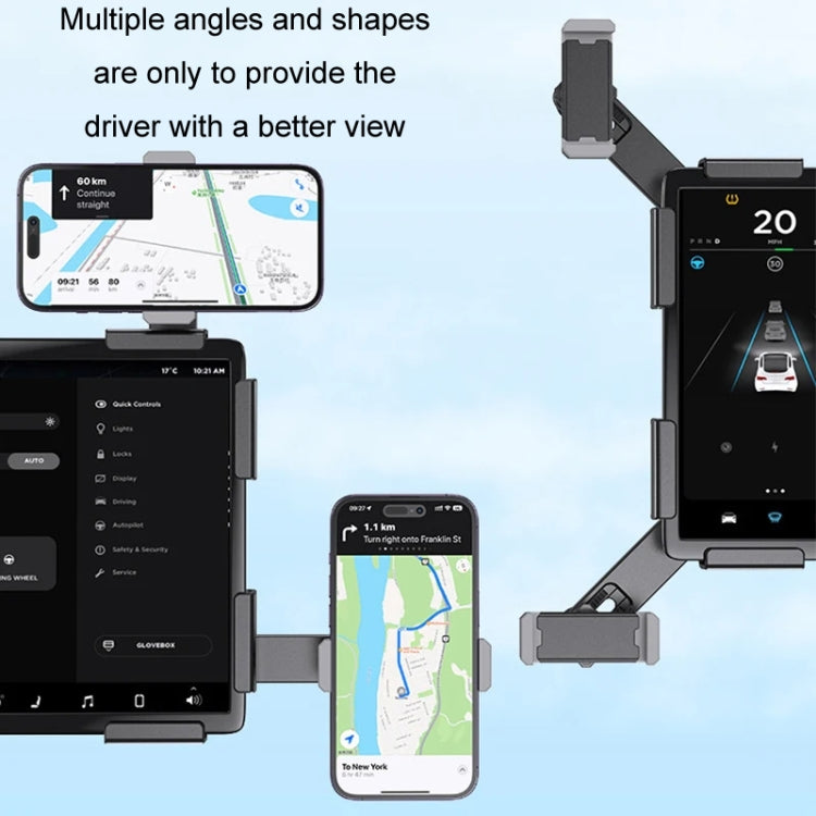 SHUNWEI Car Navigation Screen Floating Mobile Phone Holder, Style: Magnetic Type - Car Holders by SHUNWEI | Online Shopping UK | buy2fix