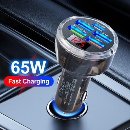 5 in 1 3-line Multi-port Car Charger With Digital Voltage Display(Boxed) - Car Charger by buy2fix | Online Shopping UK | buy2fix