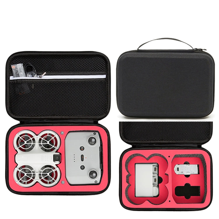 For DJI Neo Fly More Combo Carrying Case Handbag Protective Box(Black + Red Inner) - Backpacks & Bags by buy2fix | Online Shopping UK | buy2fix